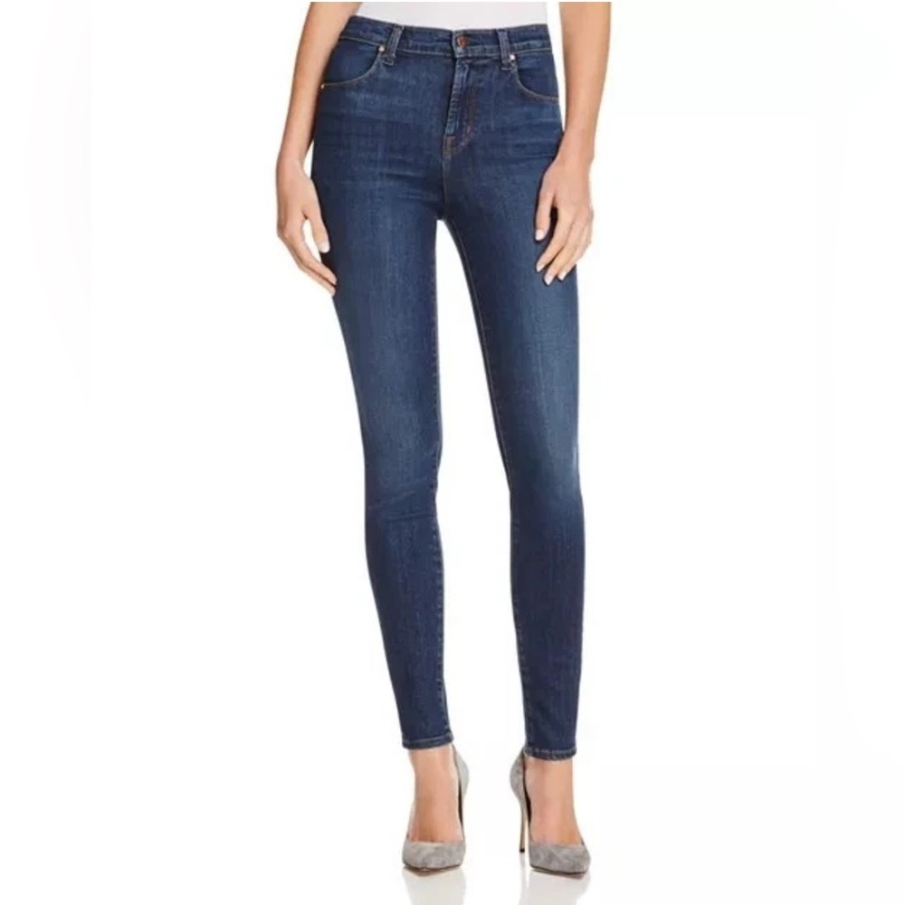 J Brand Maria Sigarette High Rise Dark Gray 
Skinny Jeans Size 27 ( S )